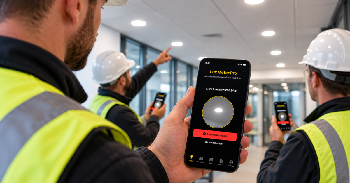 Consistent Lighting Checks Across a Commercial Contracting Team
