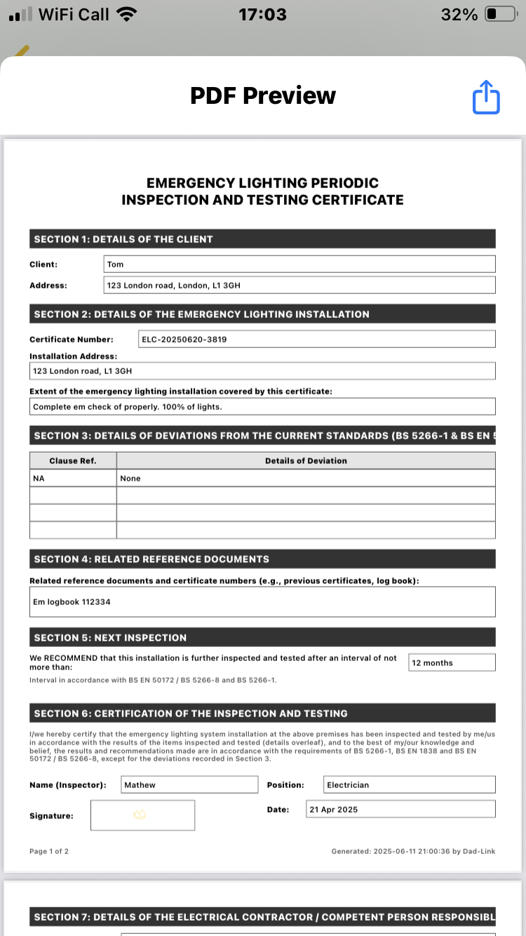 Professional Certification Interface