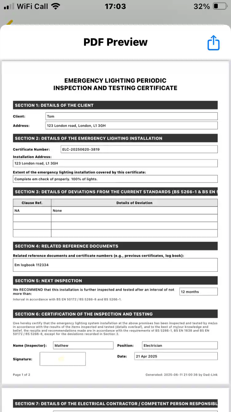 Professional Certification Interface